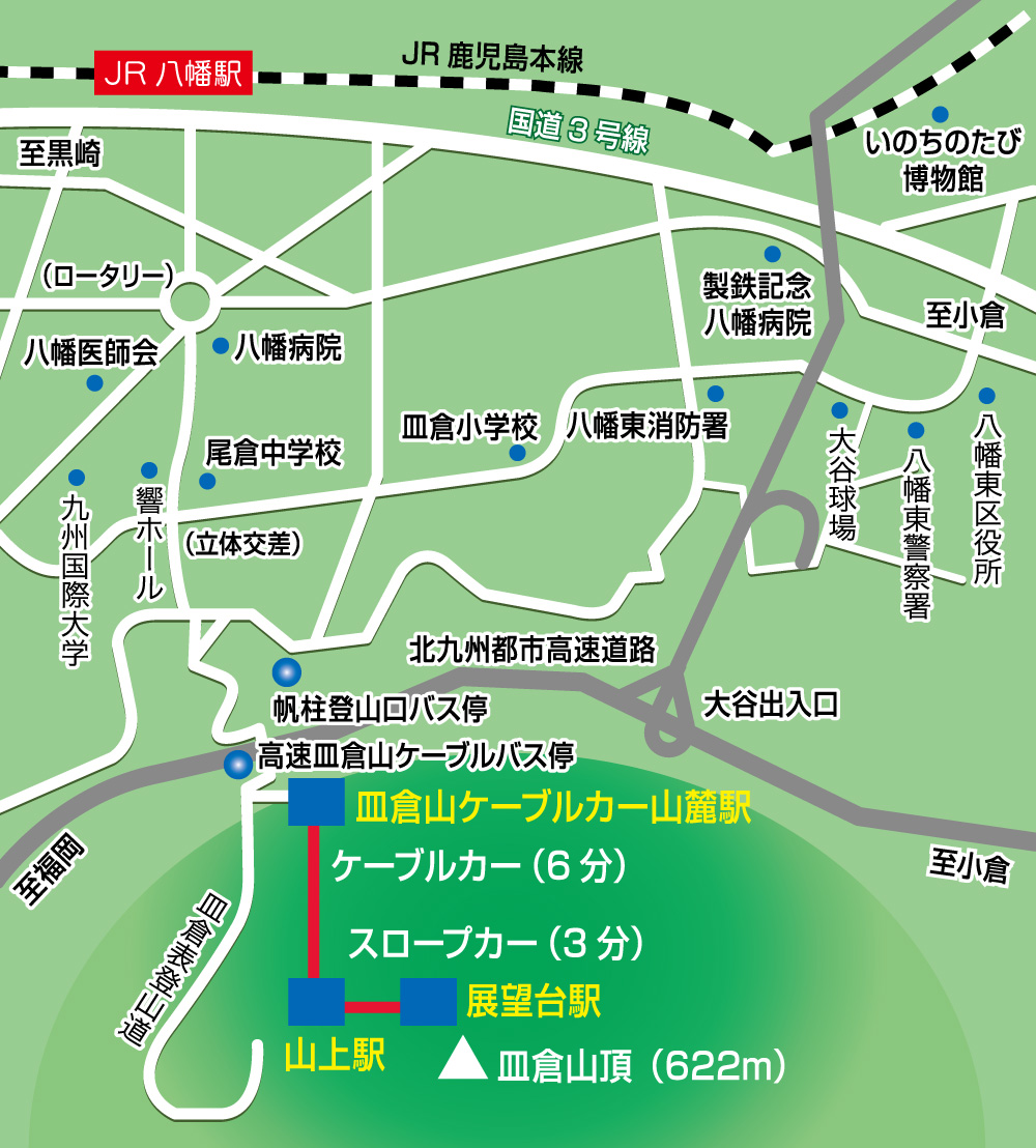 皿 倉山 車 で 行ける